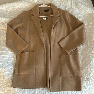 J. Crew NWT Sophie open front tan sweater blazer